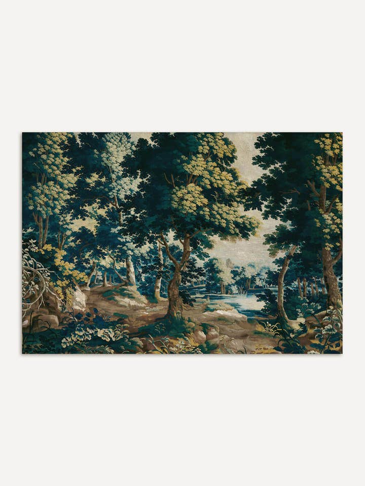 Rokoko Skovscene – Verdure Gobelin Kunsttryk for engroshandel hos Modern Antique Prints