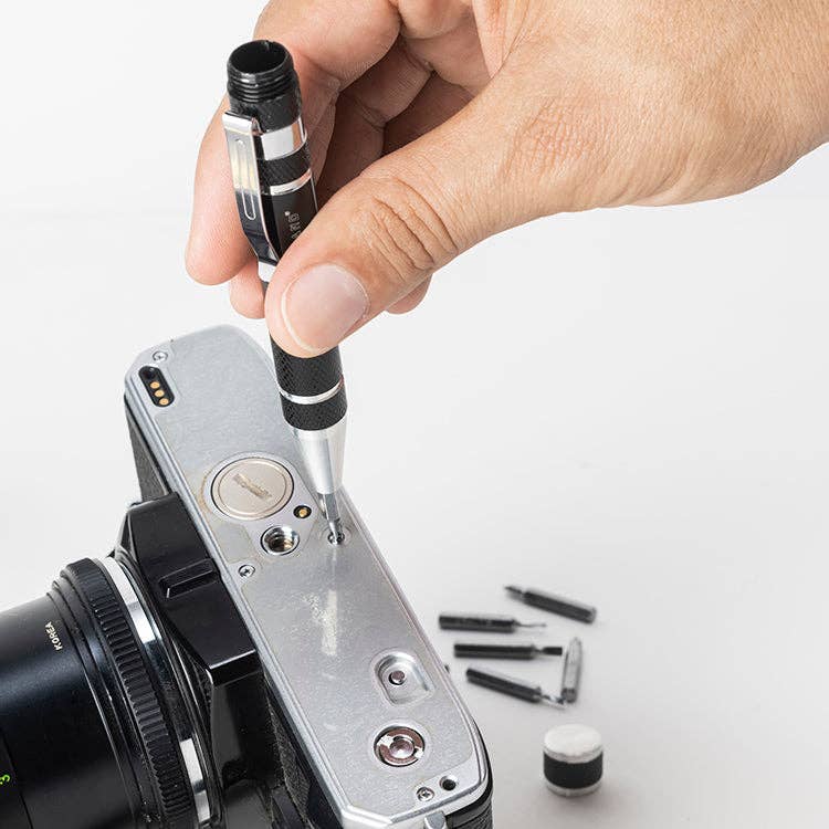 Kikkerland Design Inc - Wholesale Handy Tool - PRECISION 8-IN-1 SCREWDRIVER ASSORTED2