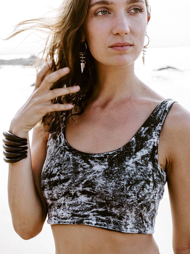 Scoop Neck Crop - Stone for wholesale by IDIS