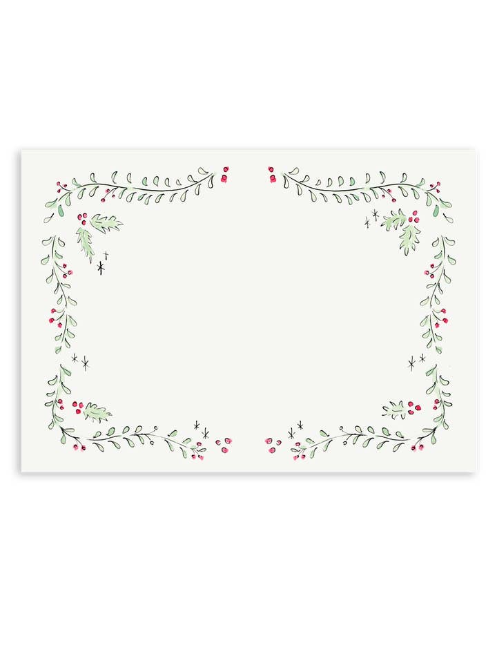 Set de papelería Holly Wreath, en blanco para venta al por mayor de Sarah Writes In Ink