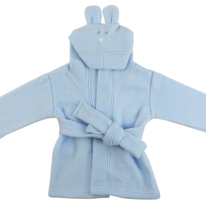 Bambini Infant Wear inc. - Wholesale Robe - Kids - Bambini Fleece Robe With Hoodie Blue0