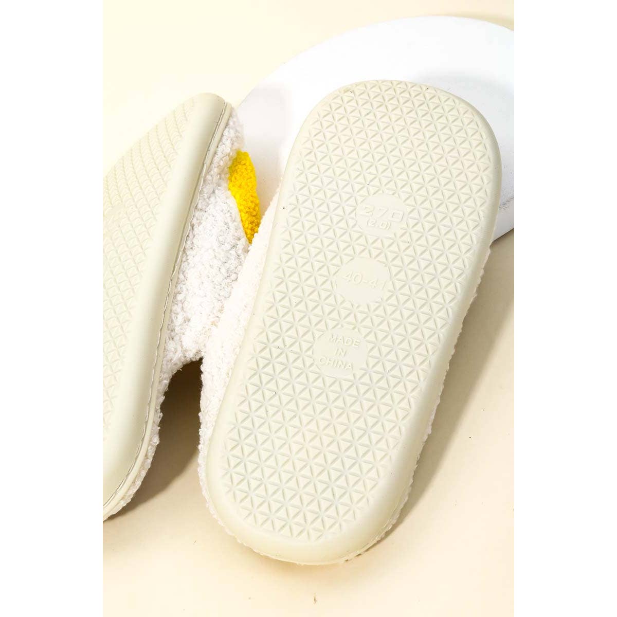 Anarchy Street - Wholesale Slippers - Women's - Happy Face Fuzzy Slippers1