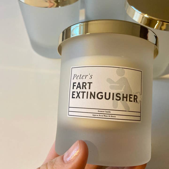 Personalised Name Fart Extinguisher Candle for wholesale by Giftieness