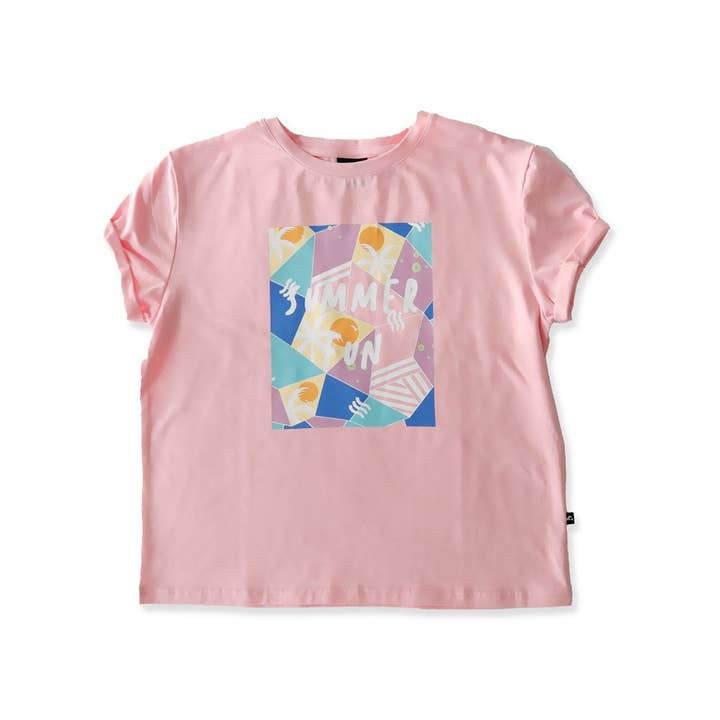 CAMISETA SUMMER FUN BAILEY - Rosa para venta al por mayor de Hello Stranger Kidswear
