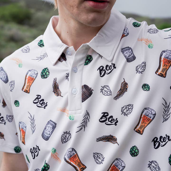 Shank It Golf - Wholesale Polo – Men’s - Beer Polo 2.03