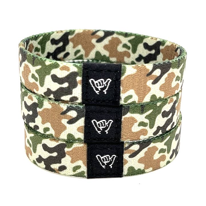 Desert Camo Wristband Bracelet for wholesale by Hang Loose Bands