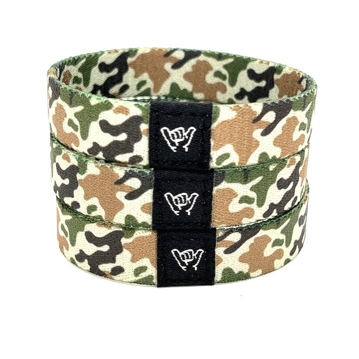 Hang Loose Bands - Wholesale Woven/Braided Bracelet - Desert Camo Wristband Bracelet