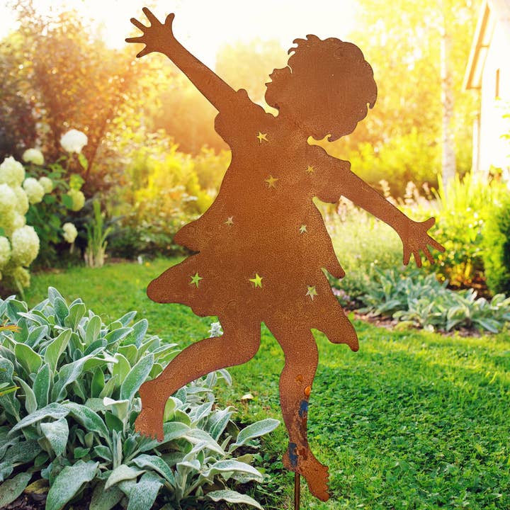 Girl Dancer Garden Stake 28"h for wholesale by Songs of Joy
