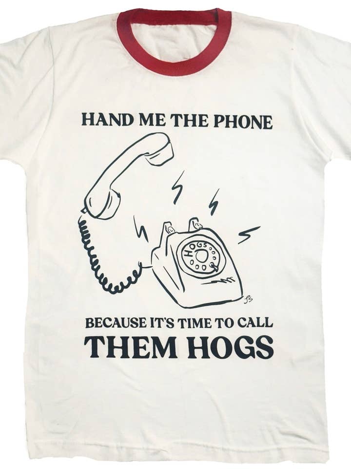 Call Them Hogs Ringer Tee for wholesale by AR-T's