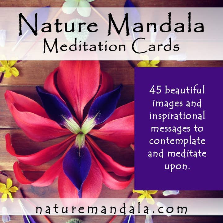 Nature Mandala Art - Wholesale Tarot Cards - Nature Mandala Meditation Oracle Deck :: 45 Flower Designs7