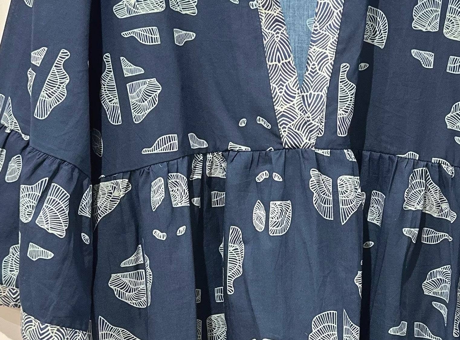 Orice - Wholesale Dress - Women's - Short dress in batik print cotton - Orice7