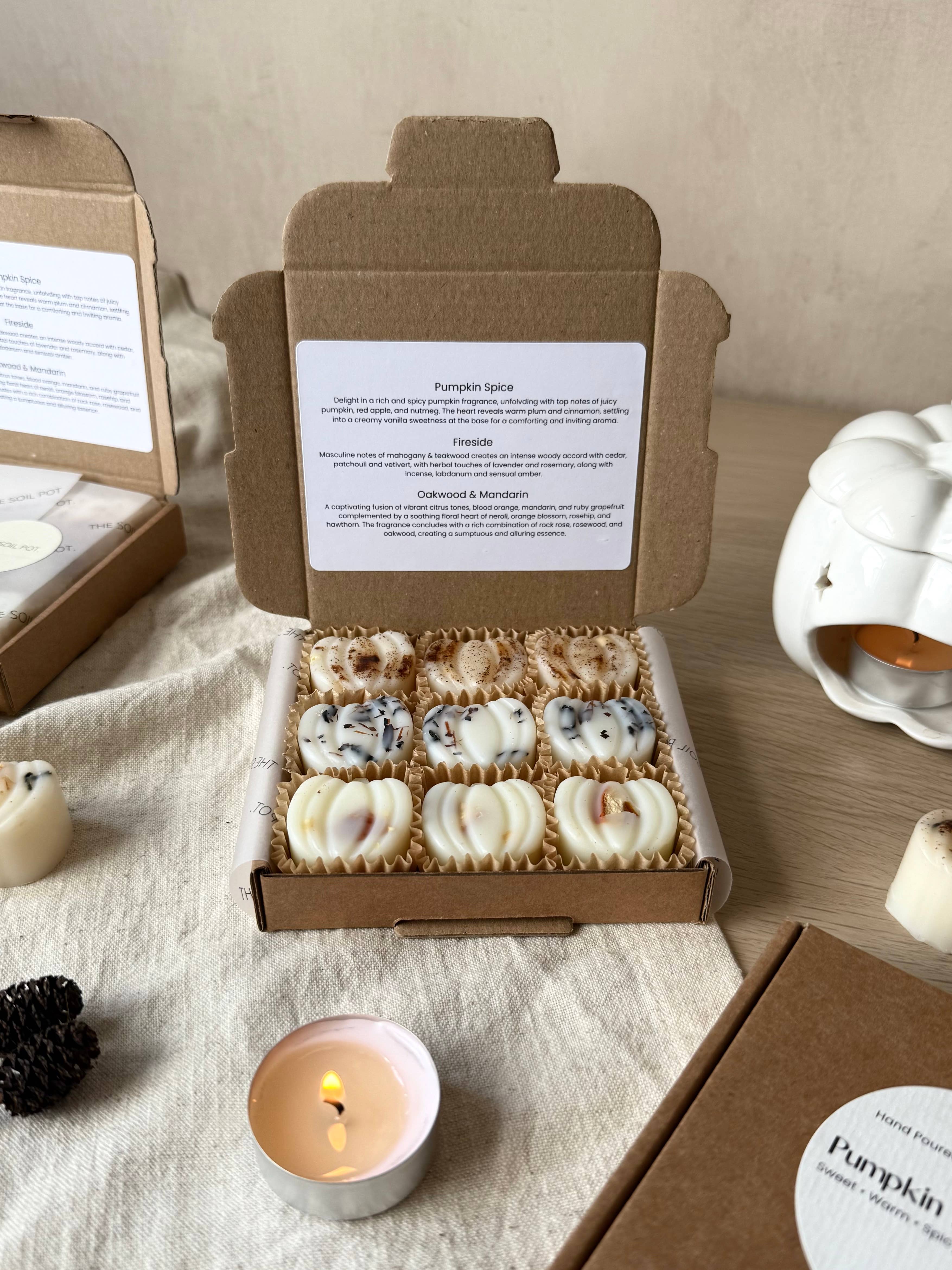 The Soil Pot – wholesale Wax melt – Pumpkin Wax Melts - autumn Wax Melts gift Box, Vegan1