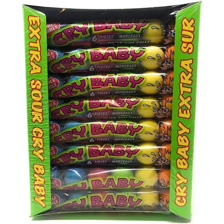 Extra Sour Cry Baby - Bolas de Goma Sortidas - 36x36g GW por atacado de Echo Sales America