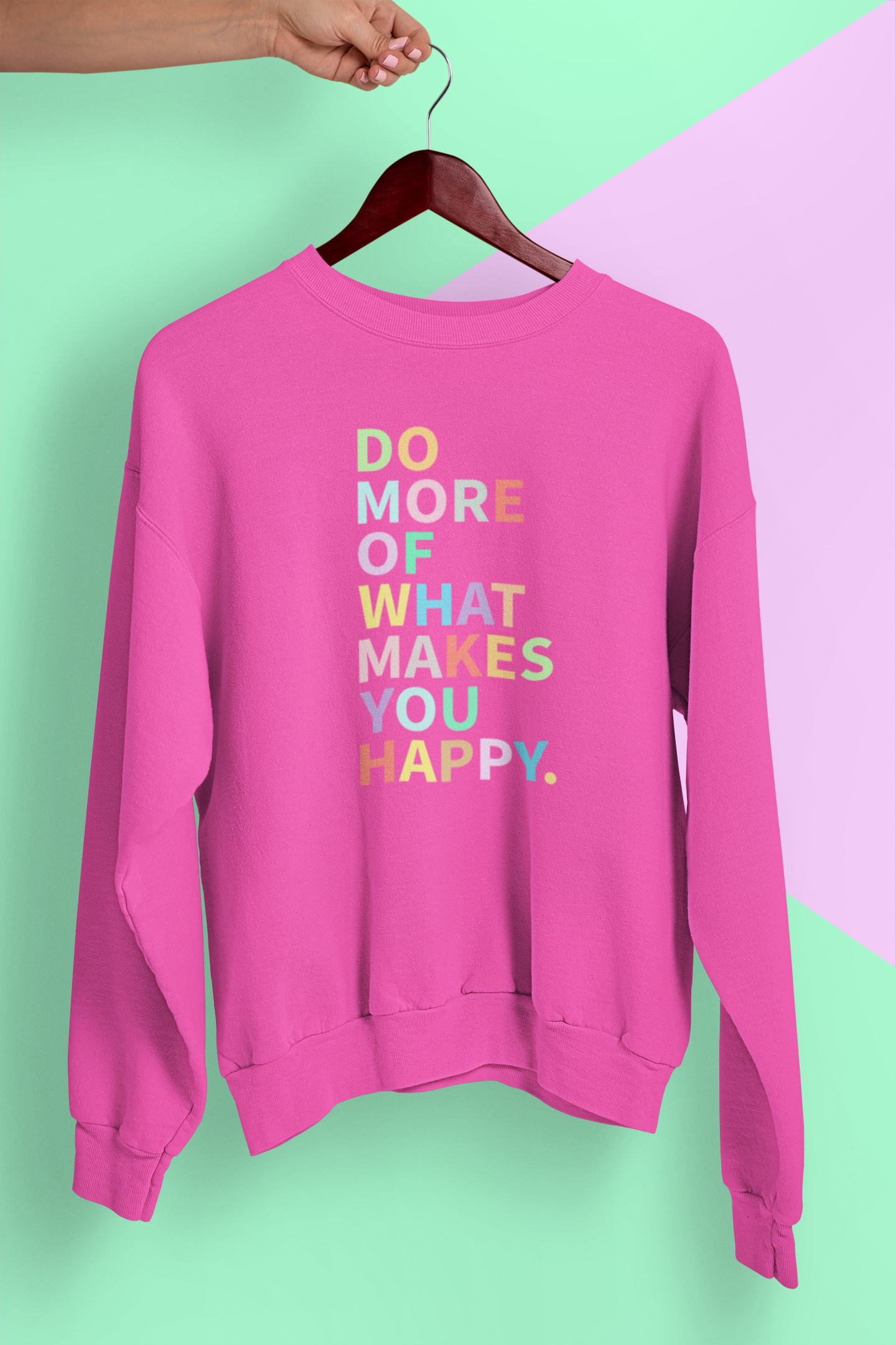 Zona Junkie - Wholesale Graphic Sweatshirt - Women's - Do More Of What Makes You Happy Sweatshirt2