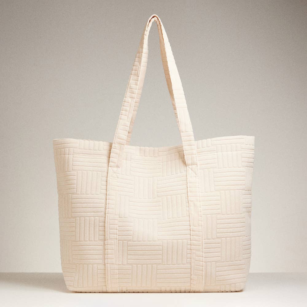 Sensibling Corp. - Wholesale Tote Bag - Women's - Grid Pattern Everyday Tote Bag26