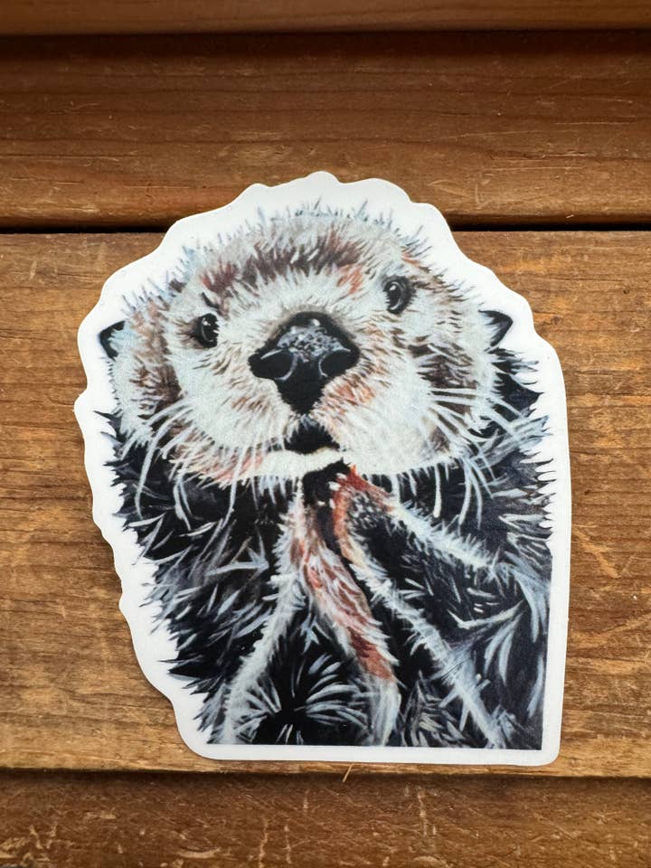 Otter Sticker for wholesale by Willough Designs