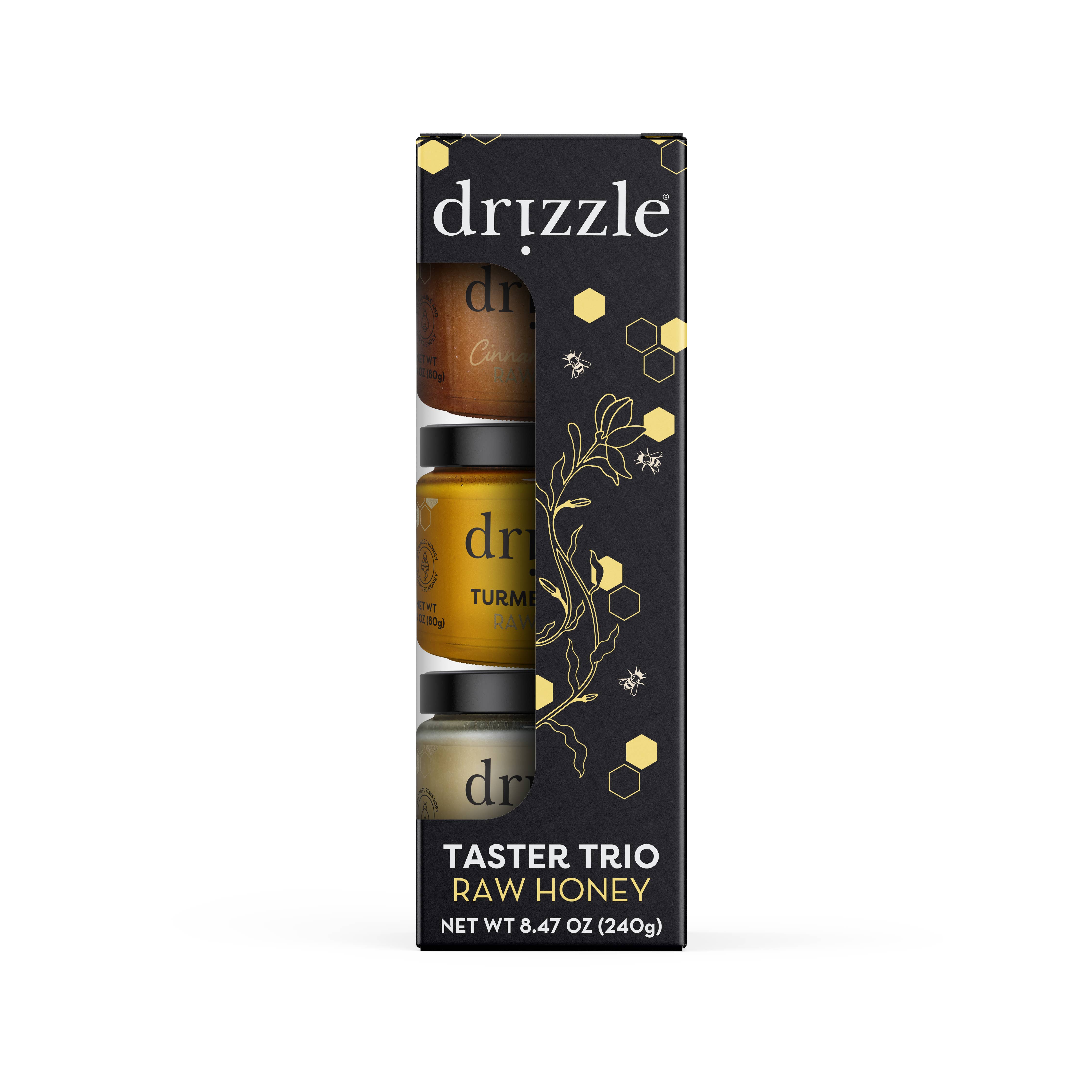 Drizzle Honey - Wholesale Honey - Taster Trio - (3 x 2.8 oz)