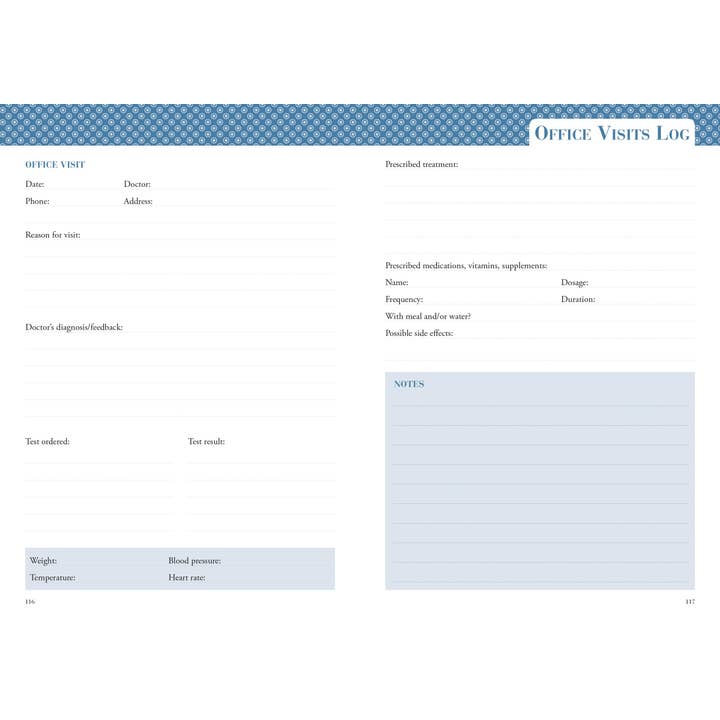 Peter Pauper Press - Vente Journal intime - Mon détenteur de dossier de santé personnel2