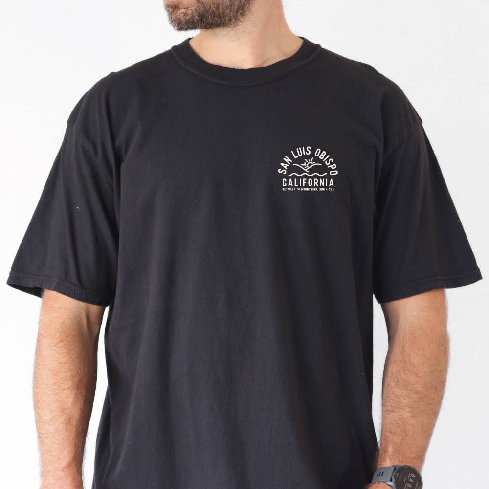 AnglinMade - Wholesale Screen Printed T-Shirt - Men's - SLO Sun & Sea: Men's Shirt7