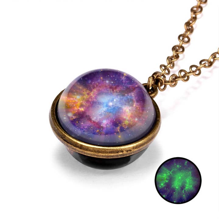NINEXIS - Wholesale Jewelry Set - CWAJE2502_LUMINOUS DOUBLE-SIDED UNIVERSE STARRY SKY NECKLACE7