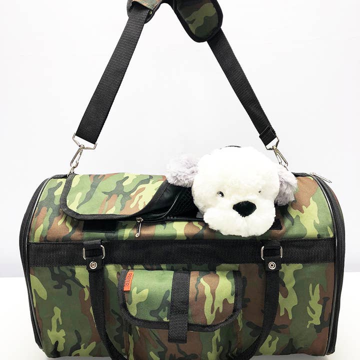 Borsone Hideaway - XL verde mimetico per la vendita all'ingrosso da parte di Prefer Pets Travel Gear