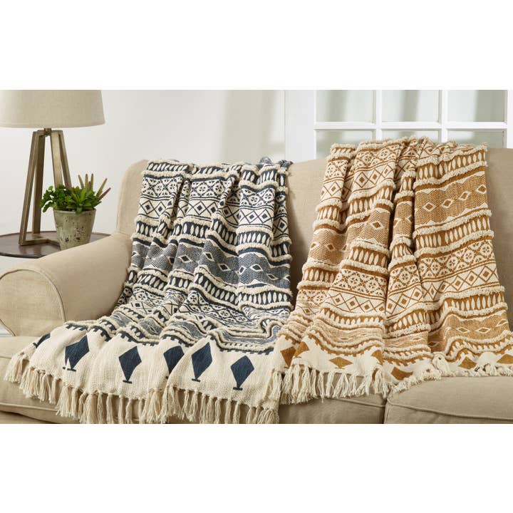 Saro Lifestyle - Wholesale Throw Blanket - Printed and Embellished Throw1