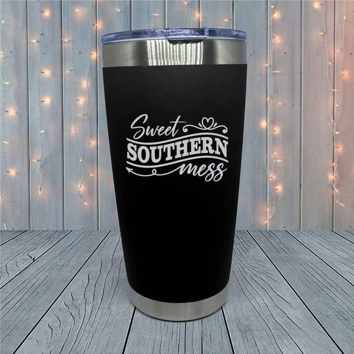 21 Threads - Wholesale Insulated Mug/Tumbler - Sweet Southern Mess Laser Engraved Tumblers