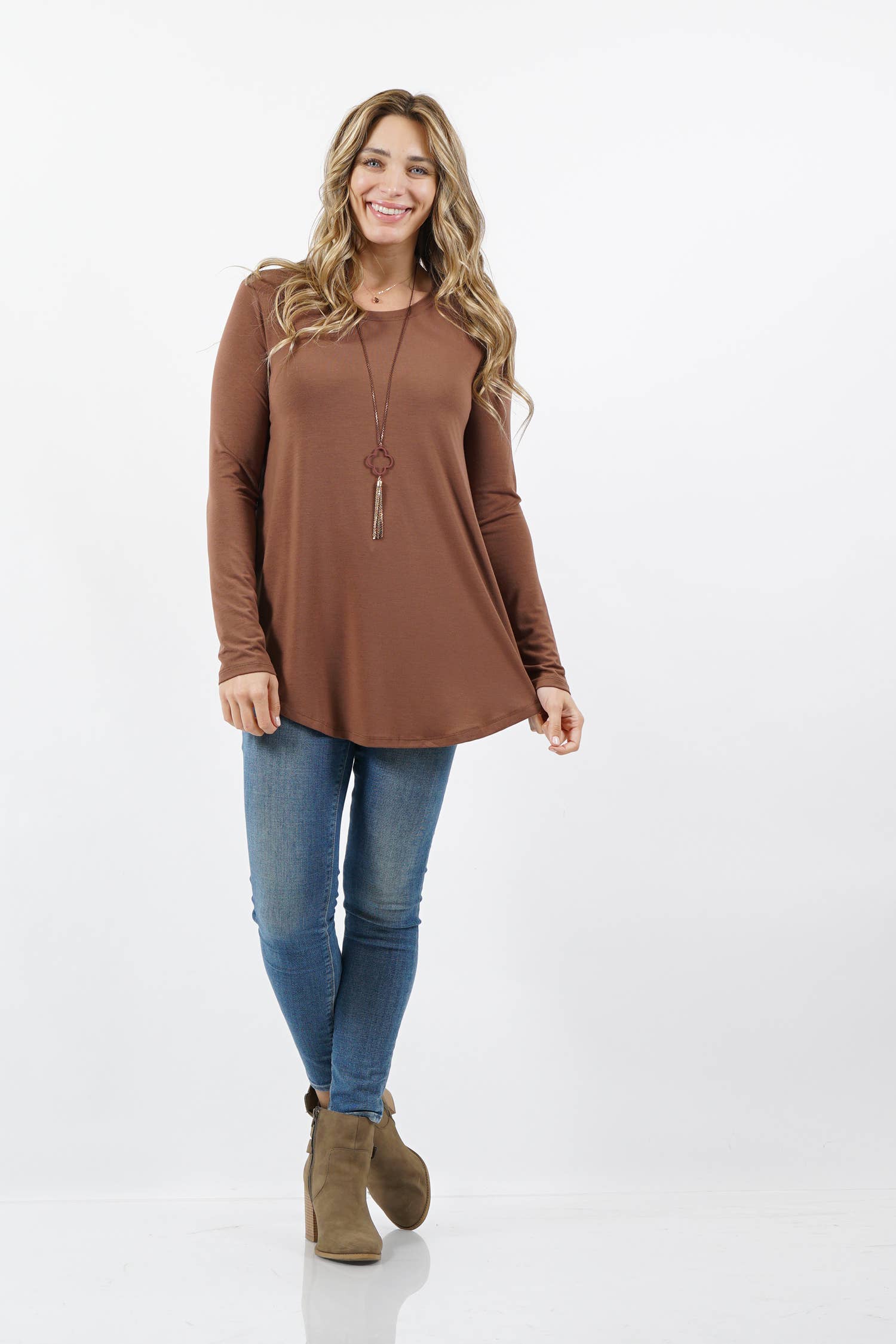 42POPS - Vente Tunique – femme - Tunique à ourlet arrondi Reg/Plus24