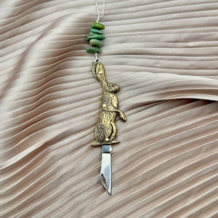 Wild Hare Necklace for wholesale by Fluff Hardware