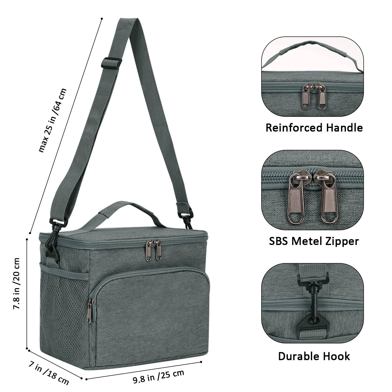 wandf - Wholesale Lunch Bag/Box - WANDF Insulated Lunch Bag Cooler Lunch Tote Box for Picnic12
