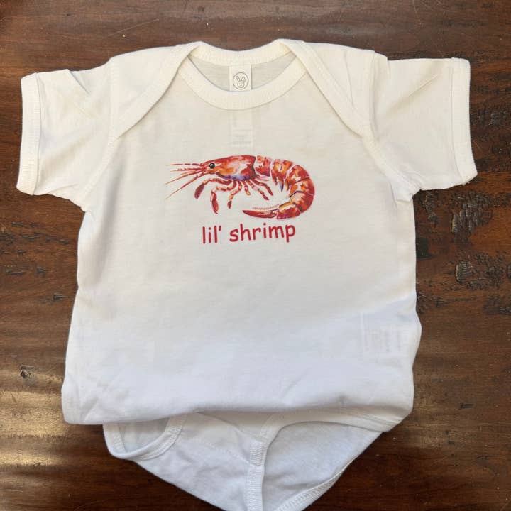 Blue Poppy Designs - Wholesale Bodysuit (Non-Footed) - Baby - lil' shrimp Baby Onesie