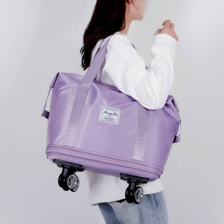 wandf - Wholesale Tote Bag - Unisex - Rolling Duffle Bag, Expandable Tote Bag with Spinner Wheels11
