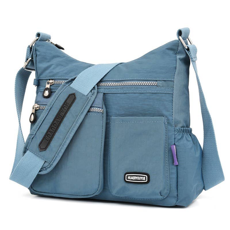 wandf - Vente Sac à bandoulière – femme - Sac bandoulière en nylon, sac à main multi-poches5