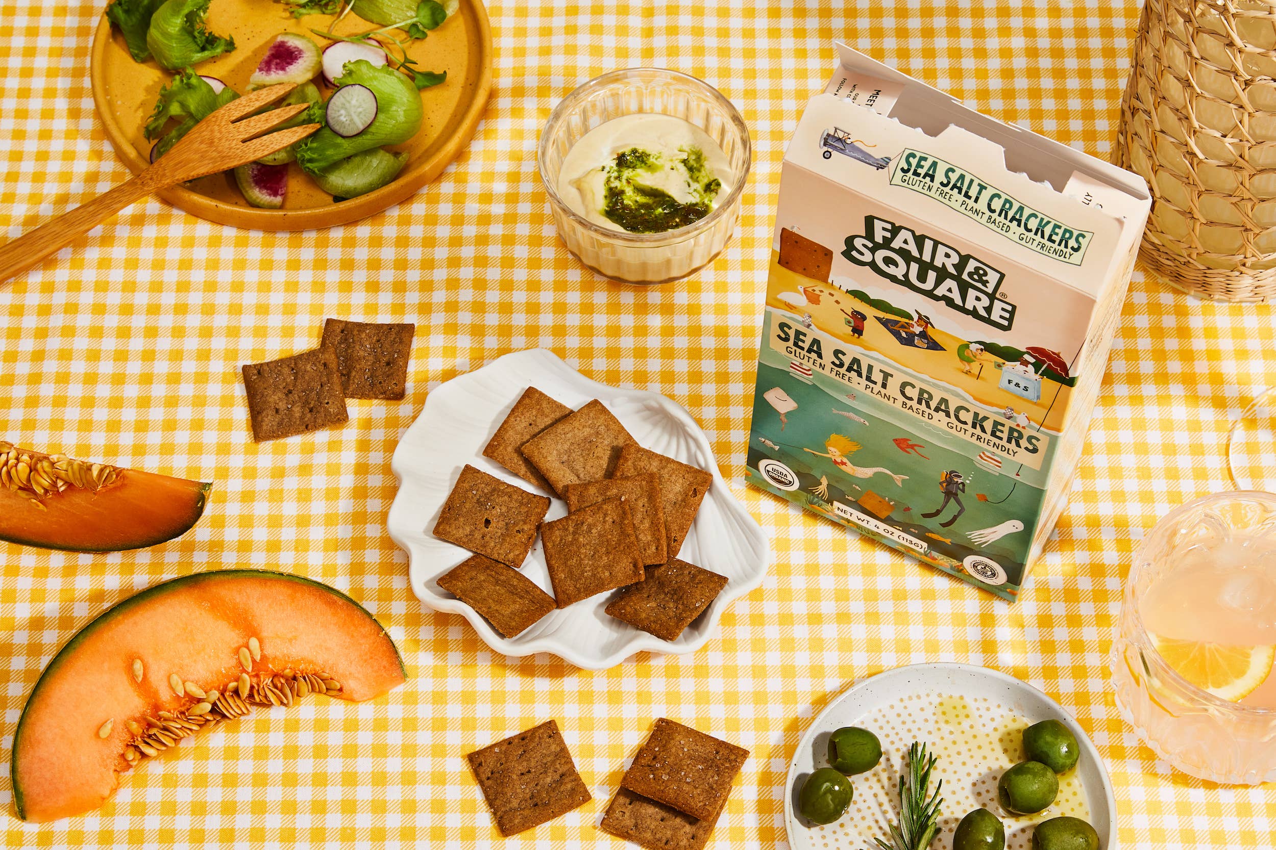 Fair & Square - Wholesale Crackers - Sea Salt Crackers | 4oz box1