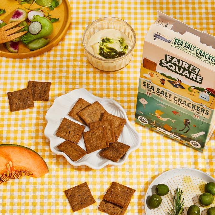 Fair & Square - Wholesale Crackers - Sea Salt Crackers | 4oz box1