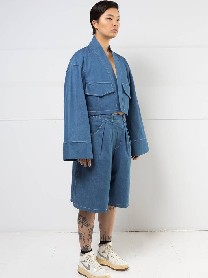 Mercy House Studio - Wholesale Denim Jacket - Women's - MIZO CROPPED JACKET1
