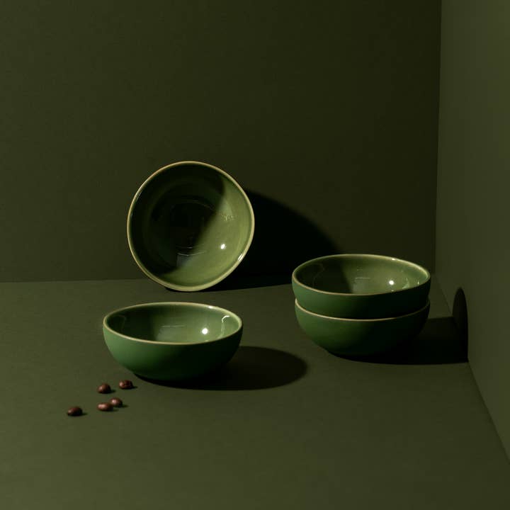 GHARYAN Stoneware & Olive Wood Tableware | Canada - Wholesale Condiment/Dip Bowl - Handmade Stoneware Condiment Bowl | Dadasi 6 oz1