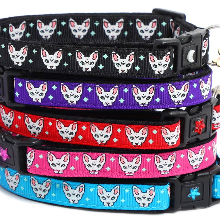 Collare per gatti Celestial Sphynx Breakaway per la vendita all'ingrosso da parte di From Pugs to Persians Pet Accessories, LLC