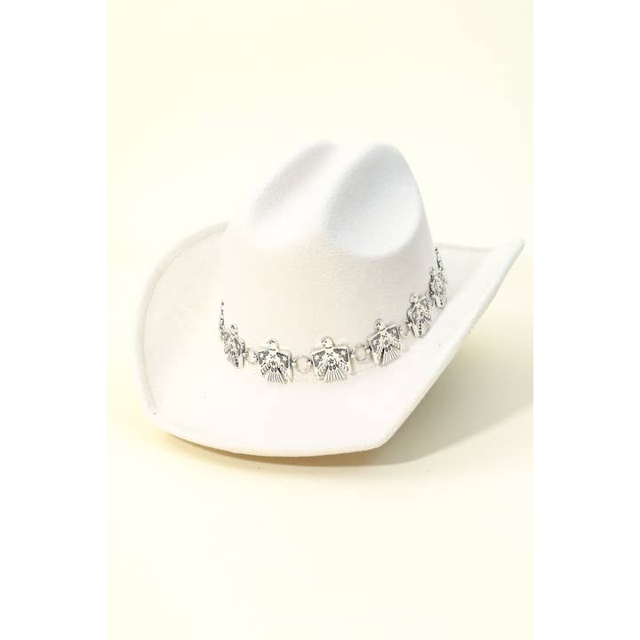 Anarchy Street - Wholesale Cowboy Hat - Women's - Eagle Chain Strap Western Cowboy Hat