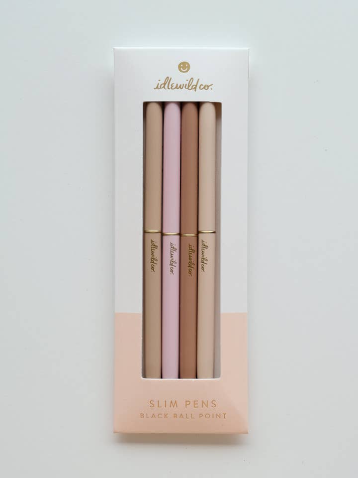 Slim Pen, Set of Four | Spectrum Nude Blush (Neutrals) for wholesale by Idlewild Co.