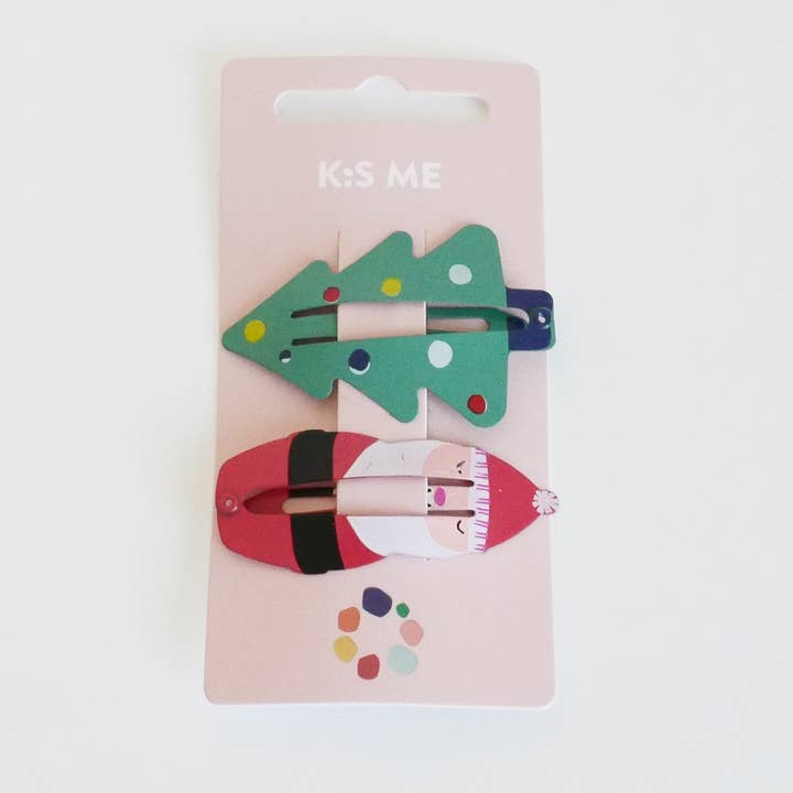 DPH Design GmbH - Wholesale Hair Clip - Kids - Clic Clac Santa Claus Christmas Tree Hair Clip0