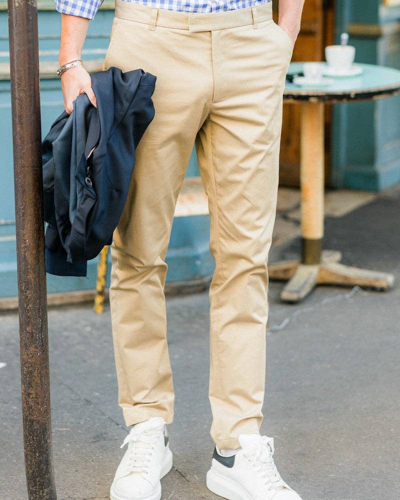 Couturier Parisien - Wholesale Pants - Men's - Beige chino pants3