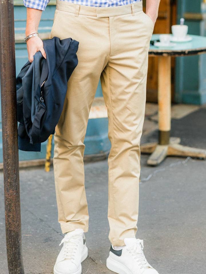 Couturier Parisien - Wholesale Pants - Men's - Beige chino pants3