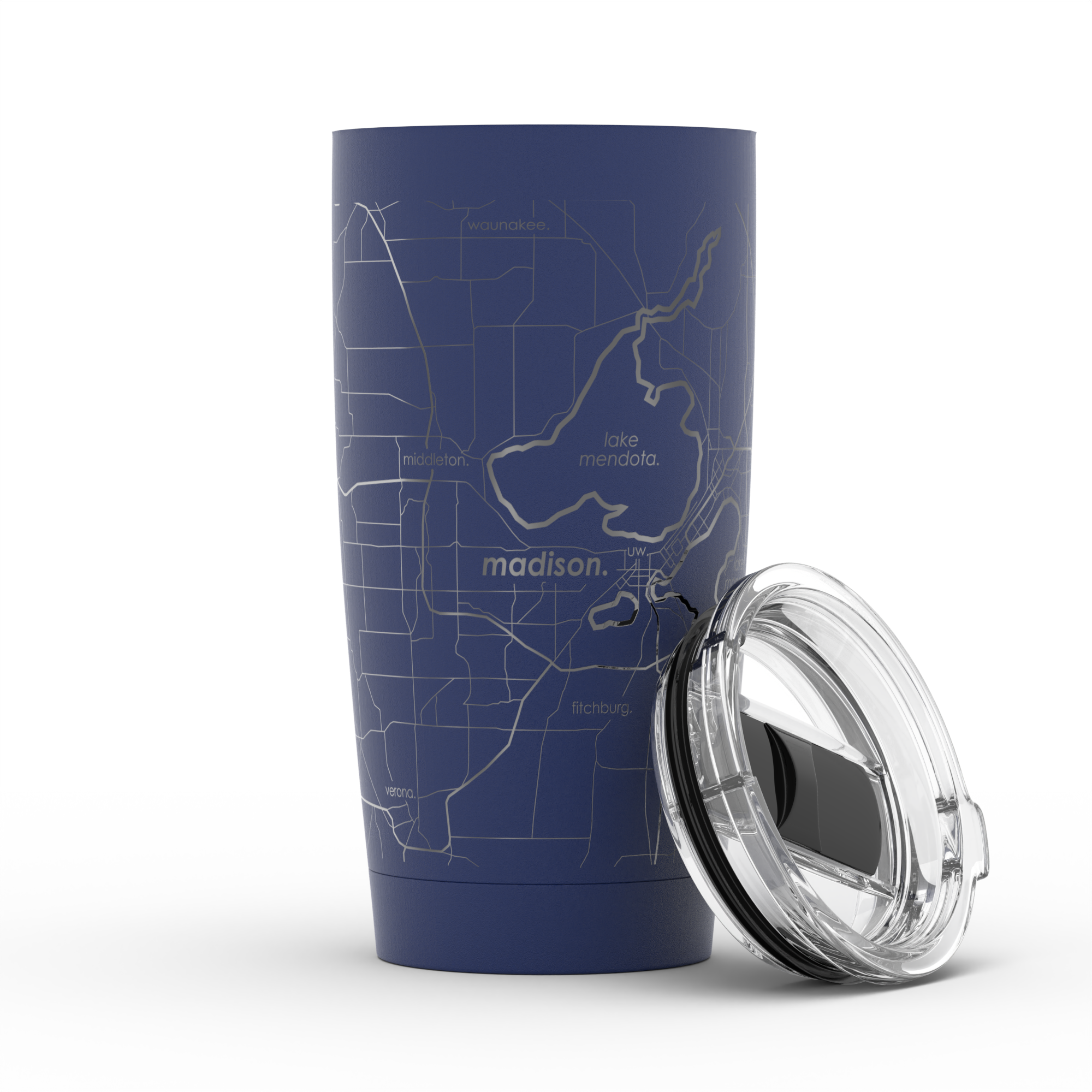 Well Told - Wholesale Insulated Mug/Tumbler - CUSTOM ETCHED - U.S. City / Town Map - Travel Tumbler- 20 oz3