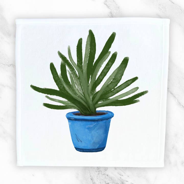 MerikaArt - Wholesale Wash Cloth - Aloe Vera Plant Washcloth0