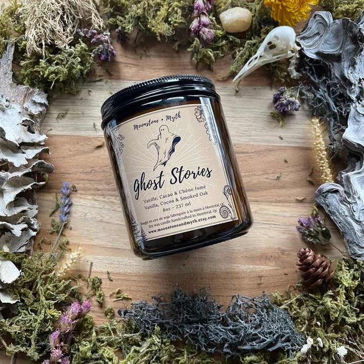 Moonstone and Myth - Vente Bougie en bocal - Ghost Stories, bougie parfumée 100 % cire de soja3