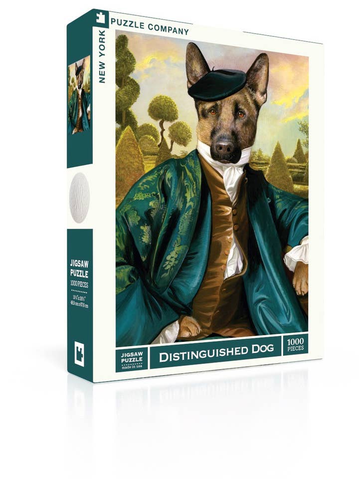 Distinguished Dog - 1000 Piece Jigsaw Puzzle for wholesale by New York Puzzle Company