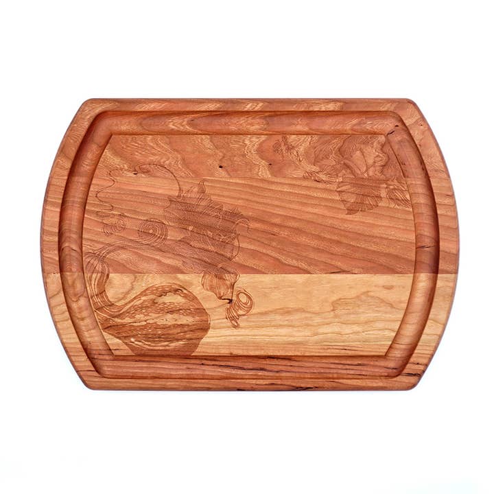 Cherry Reversible Carving Board-Laura Zindel Gourd for wholesale by JK Adams