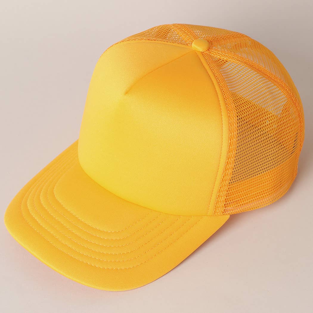 Fashion City - Vendita all'ingrosso Cappellino  da camionista - Unisex - Cappellino trucker con retro in rete e schiuma a tinta unita30