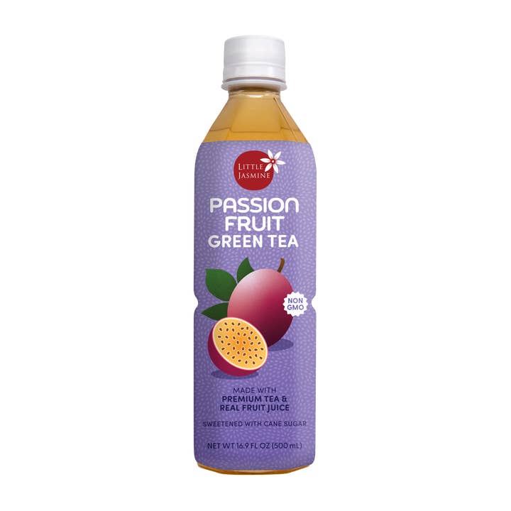 Passionfruit Green Tea, 16.9 fl oz - Fruit Tea RTD Beverage for wholesale by Arroyo Kitchen by Little Jasmine